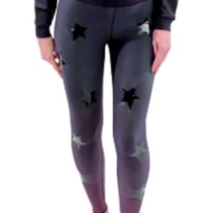 Ultra Lux Knockout Legging in Nero & Patent Nero